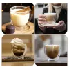 One Two Cups Gelas Kaca Aesthetic Tahan Panas Double Wall Glass 