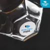One Two Cups Gelas Kaca Aesthetic Kopi Teh Diamond Crystal Glass 310ml 
