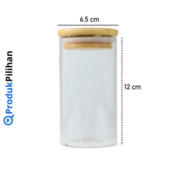 Produk Pilihan One Two Cups Toples Kaca Penyimpanan Makanan Glass Jar Coffee Storage - GH1270 - Image 6