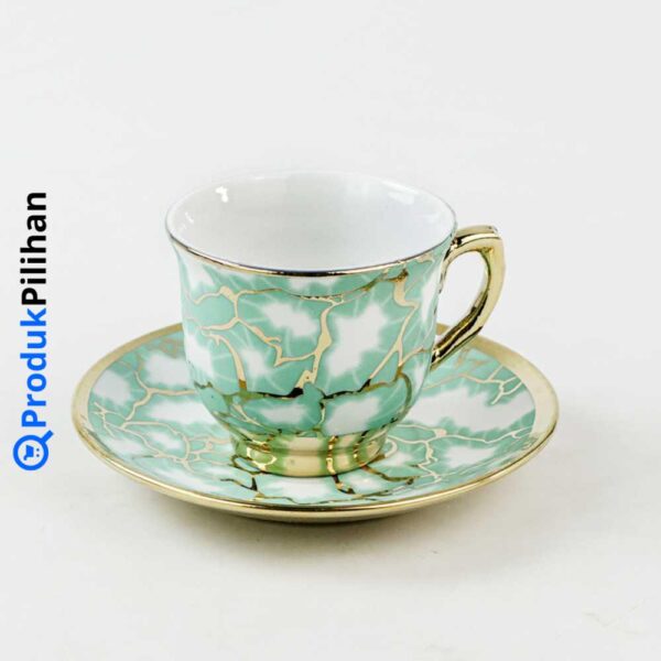 Set Cangkir Keramik Elegan 6 in 1 | Motif Eropa Klasik (SUNFILI B151) - Image 15