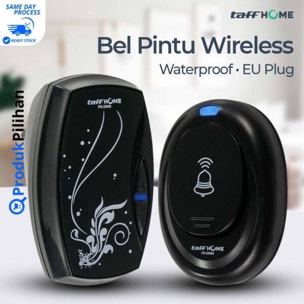 TaffHOME Bel Pintu Wireless Door Bell Waterproof